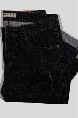 Dark Wash Straight Cut Jeans