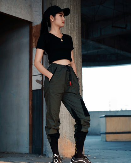 Straight Leg Slit Joggers